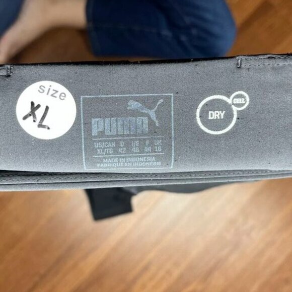 PUMA Black Velvet Panel DryCELL Leggings Size XL - Picture 6 of 9